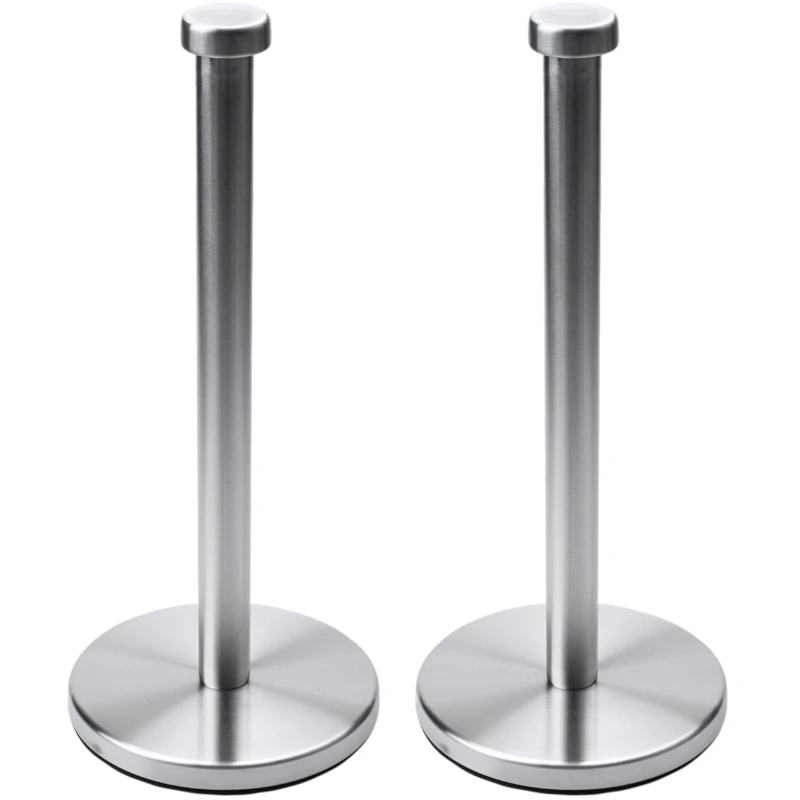 2X Stainless Steel Roll Paper Towel Rack Kitchen Tissue Holder Bathroom Toilet Paper Stand Napkin Rack House Tool