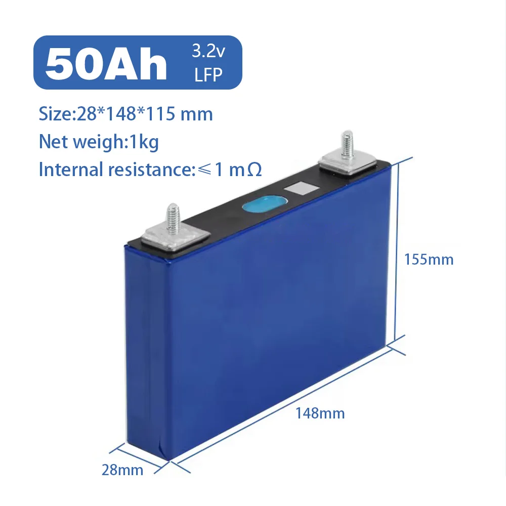 

8pcs 4000 Cycle Grade A Prismatic 3.2v 52ah 24V Lf280k Lifepo4 Cell Lifepo4 Battery Pack Rechargeable Battery for Scooter Adult