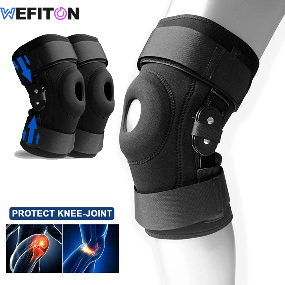 1Pcs Hinged Knee Brace for Men and Women, Knee Support for Swollen ACL,Ligament,Patella Kneepad Leg Wrap for Sports Arthritis