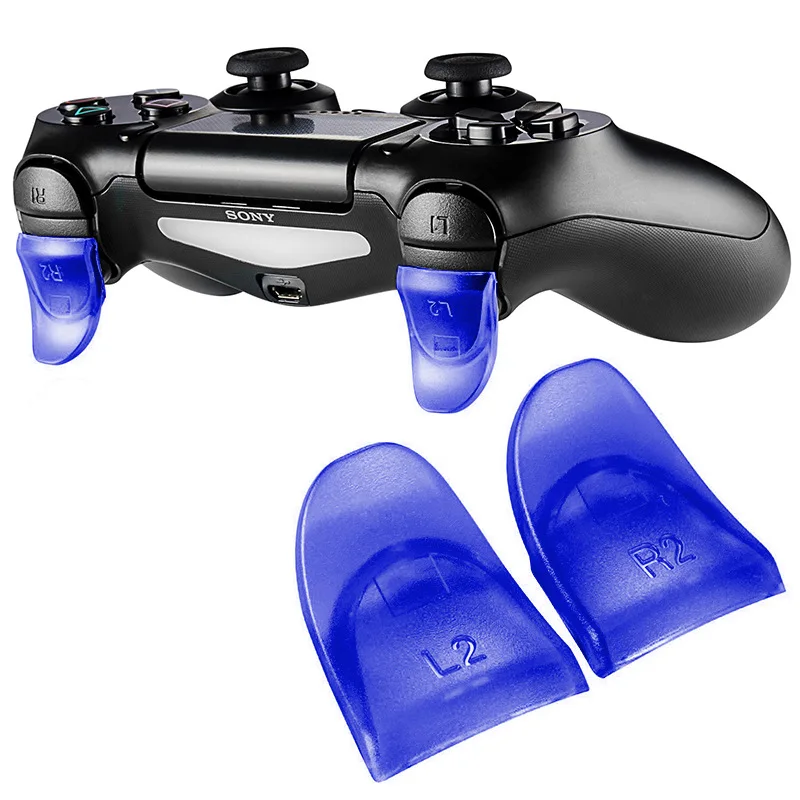 Plastic Trigger Buttons Extender Keys para PS4 Controller, Gamepad, L2, R2, Acessórios para Jogos de Vídeo