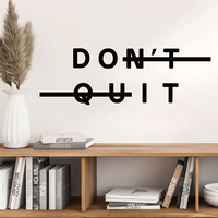 1pc Removable PVC Encourage Quotes Wall Stickers for Living Room Decor Bedroom \