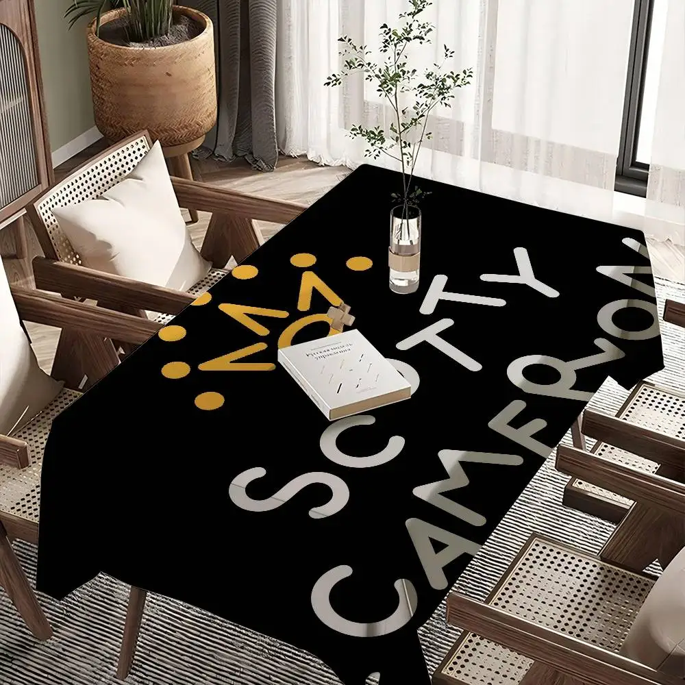 

S-Scotty C-Camerons Rectangle Tablecloths Printed Table Cloth For Farmhouse Holiday Wedding Party Dining Table Decor