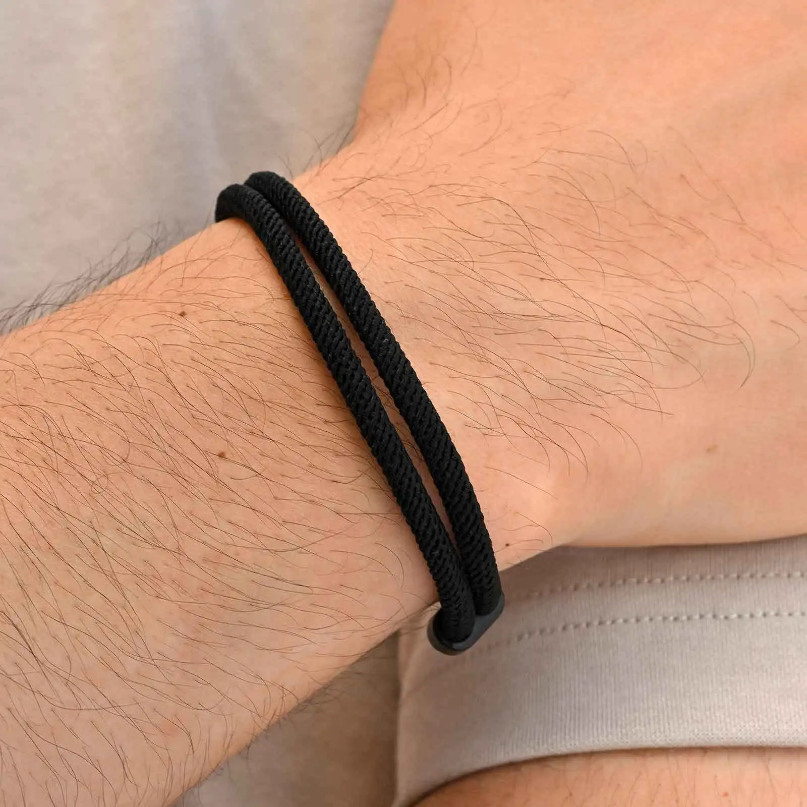 3 قطع سوار رجالي أنيق، سوار معصم قابل للتعديل بحبل أسود اللون، سوار مطرز على شكل عين الشيطان التركية #3