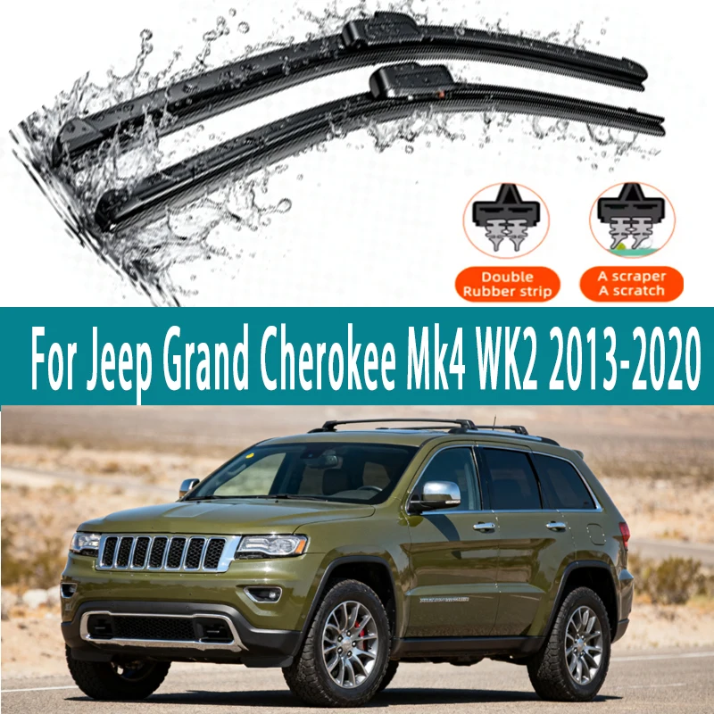 

LHD Front Wiper Blades For Jeep Grand Cherokee Mk4 WK2 2013-2020 2014 2015 2016 2017 2018 Windshield 22"21" Accessories