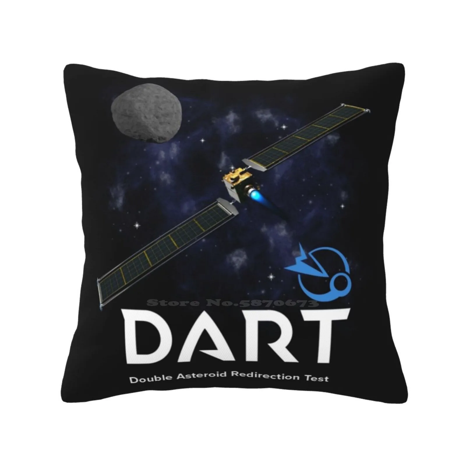 Dart Mission Planetary Defense Bedroom Office Hug Pillowcase Dart Mission Logo Planetary Defense Planetary Impact Asteroid