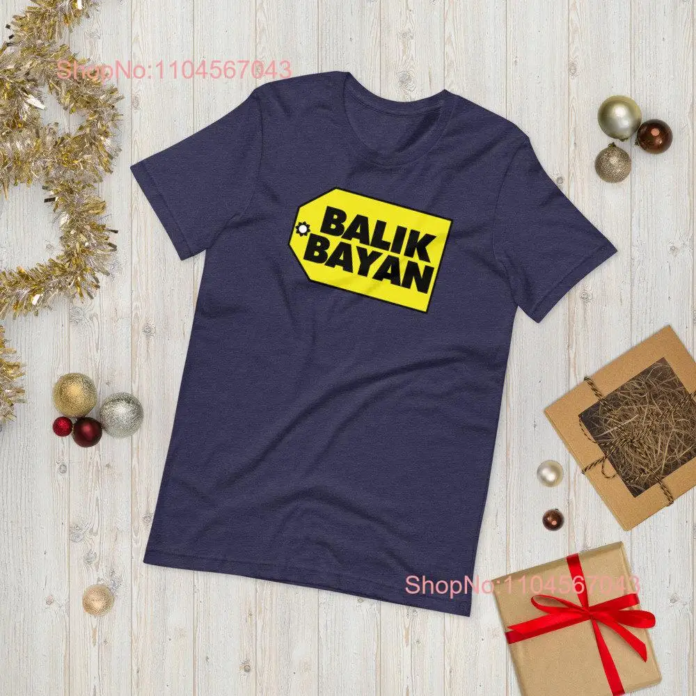 تي شيرت BalikBayan Premium ملابس مضحكة للرجال Pinoy Pinay Phillippines متجر الالكترونيات الأمريكي الفلبيني محاكاة ساخرة