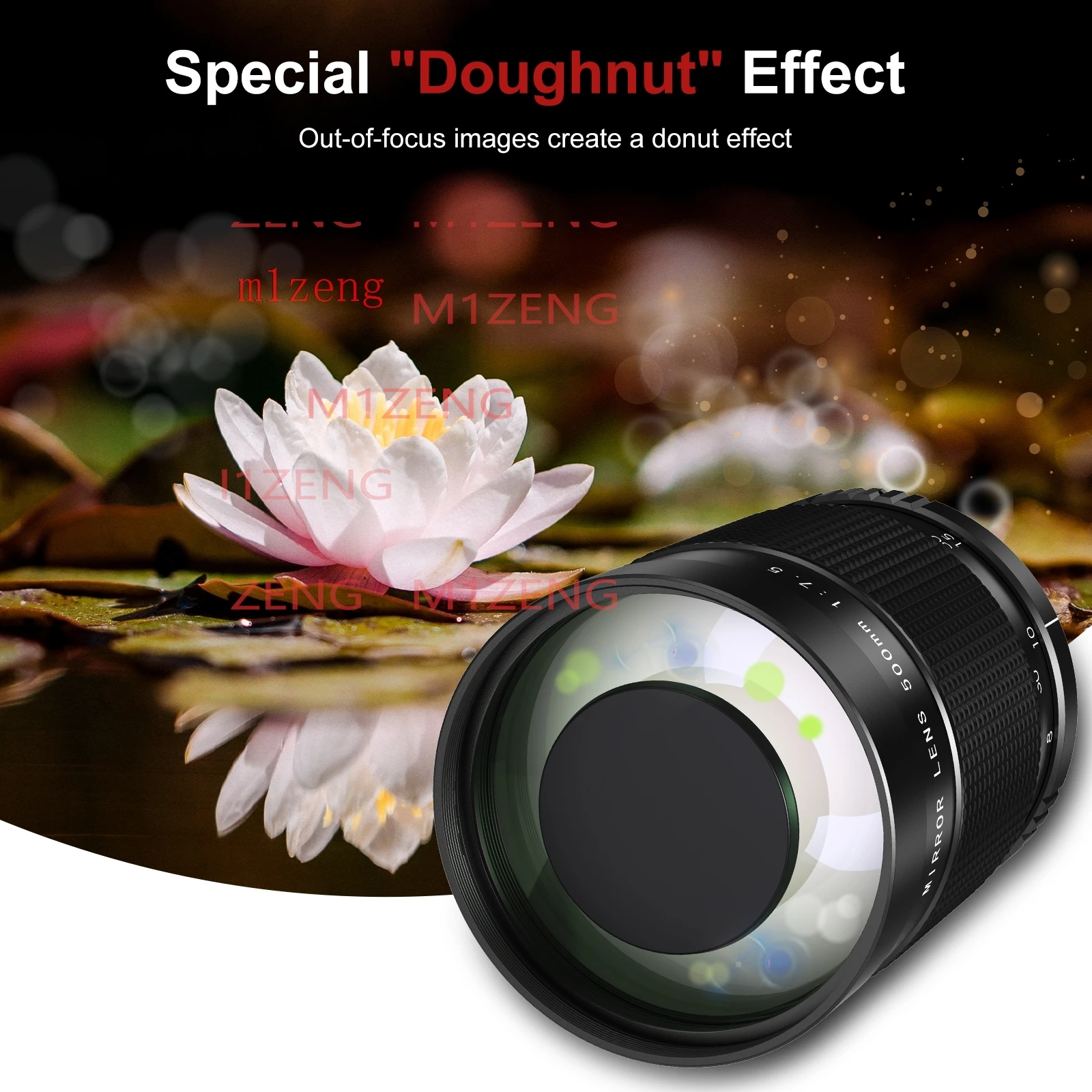 500mm f7.5 MIRROR telephoto LENS for canon eos eosr eosm nikon z7 z50 sony AF FE olympus panasonic leica L LM fuji camera