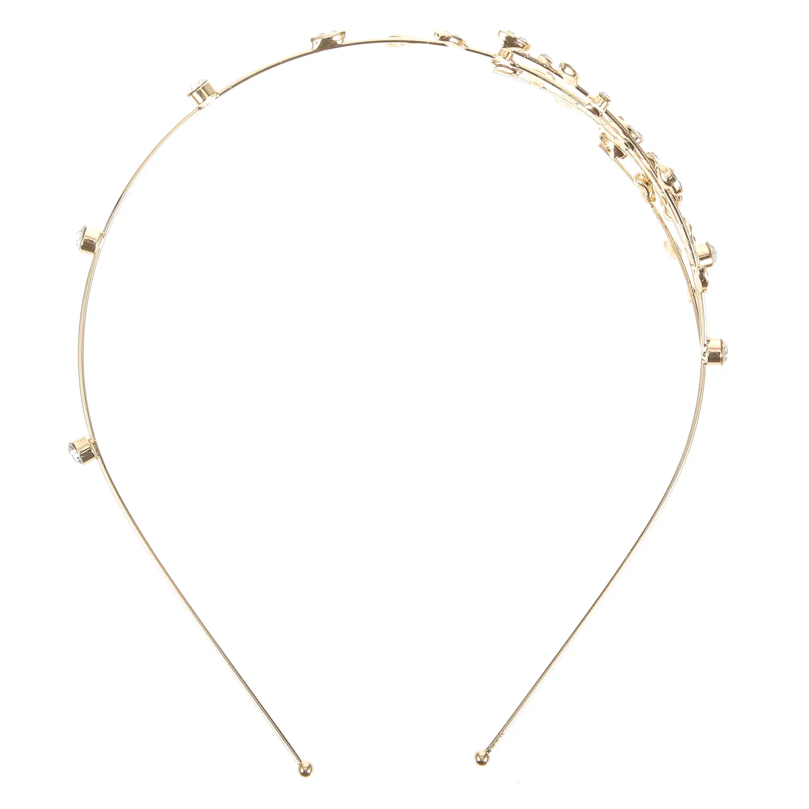 

Alloy Headbands Women Rhinestone Hair Accessories Lightweight Elegant Branch Headdress Wedding Bride Hairband