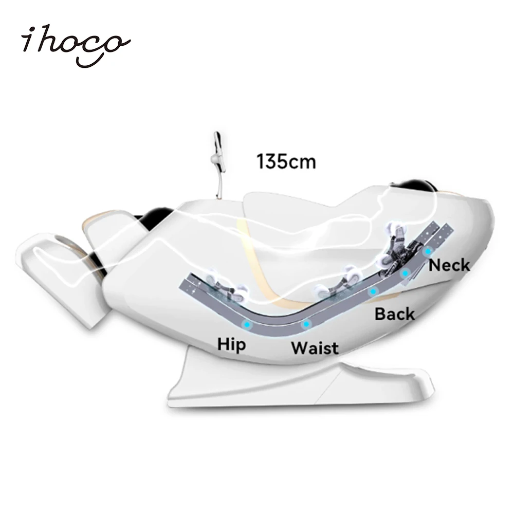 Luxury 3D Zero Gravity Full Body Massage Chair Intelligent AI Voice Control SL Track Electric Massage Sofa For Home Wellness