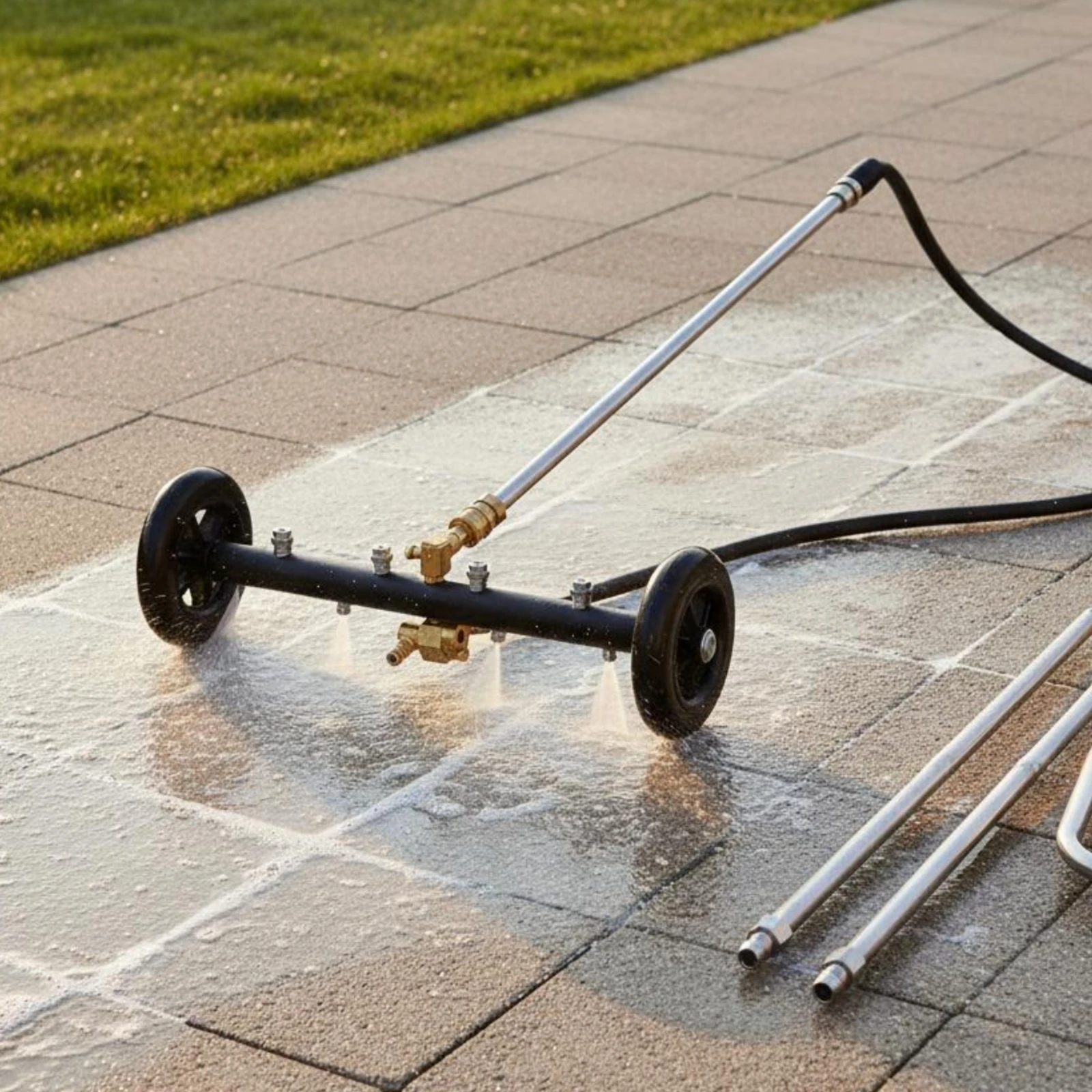 Car Chassis Washer 4 Nozzle Undercarriage Cleaner Underbody Cleaner Extension Wands Included Cleaning Tool Quick Connect