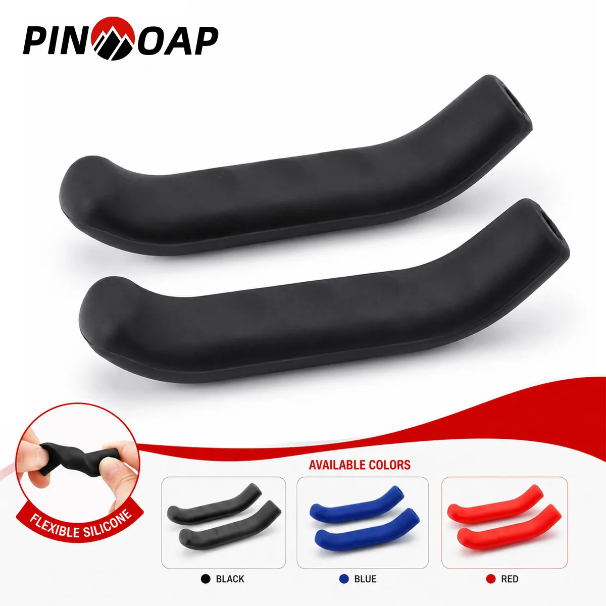 PINMOAP 2PCS Cycling Brake Lever Rubber Cover Bike Handle Hood Sleeve Anti Slip Shockproof Protector For Bmx Mtb Road Bicycle