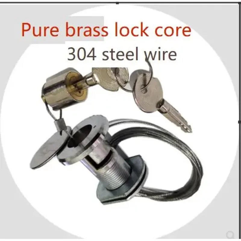 

Garage flap door emergency wire-drawing lock