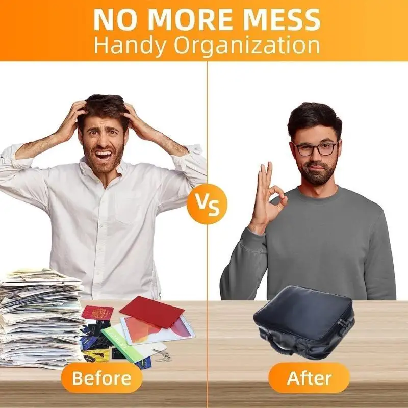 

2000℉ Resistant Document Box File Organiser 13 Pocket Expanding File Folder