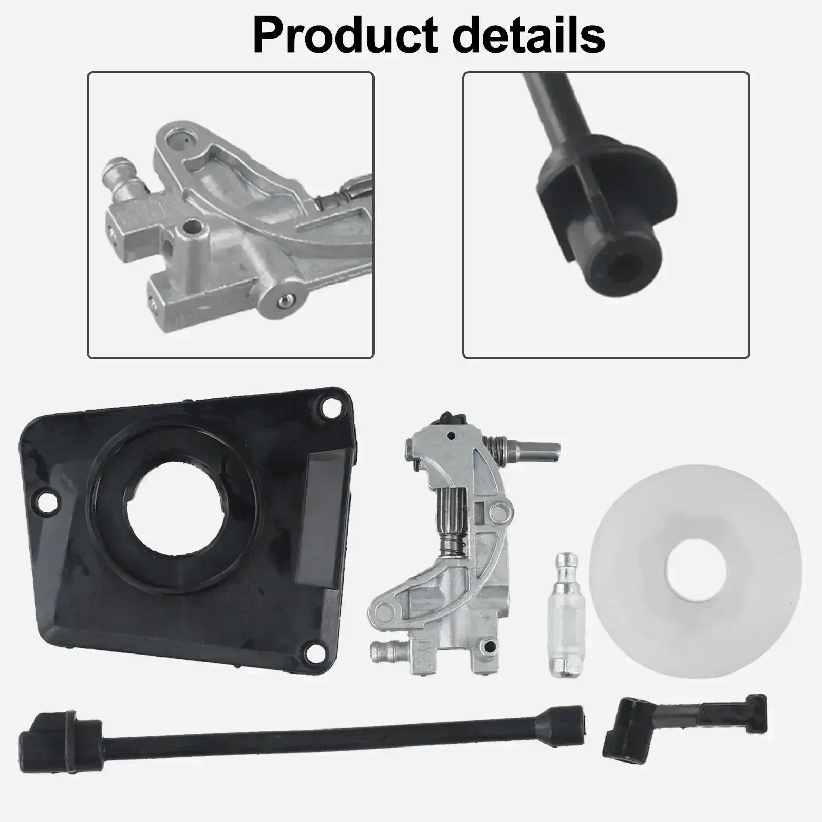 Imagem -05 - Kit de Serviço de Óleo Bomba de Acionamento de Óleo Sólido Engrenagem sem Fim Conjunto de Ferramentas Elétricas de Jardim para Motosserra Chinesa 4500 5800 45cc 52cc 58cc Tampa da Bomba