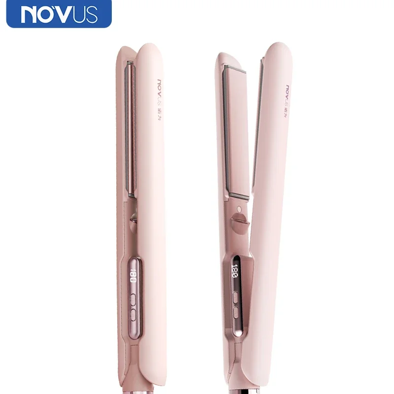 NOVUS Professional 2 in 1 Hair Straightener and Curler 3D Ceramic Plate 4000W Negative Ionic 30s Fast Heating Hair Styling Tool