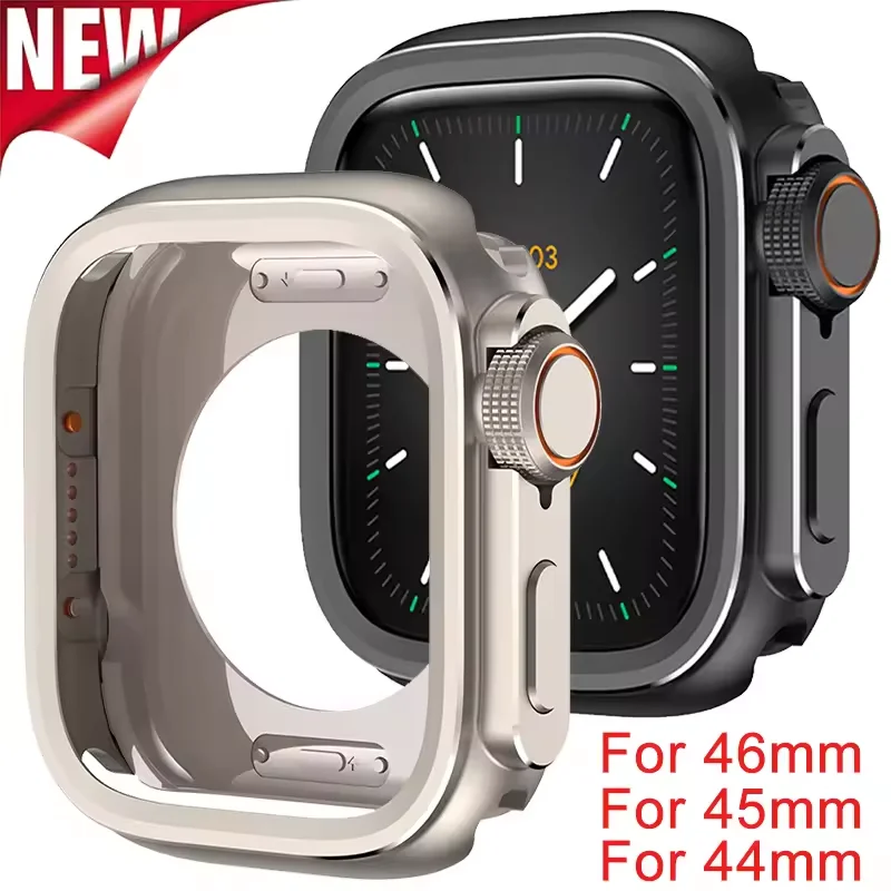 Neues Gehäuse aus Aluminiumlegierung für Apple Watch Case Ultra 2 49 mm 46 mm 44 mm 45 mm Metallstoßstangenschutzhülle IWatch Serie 10 9 8 7 6
