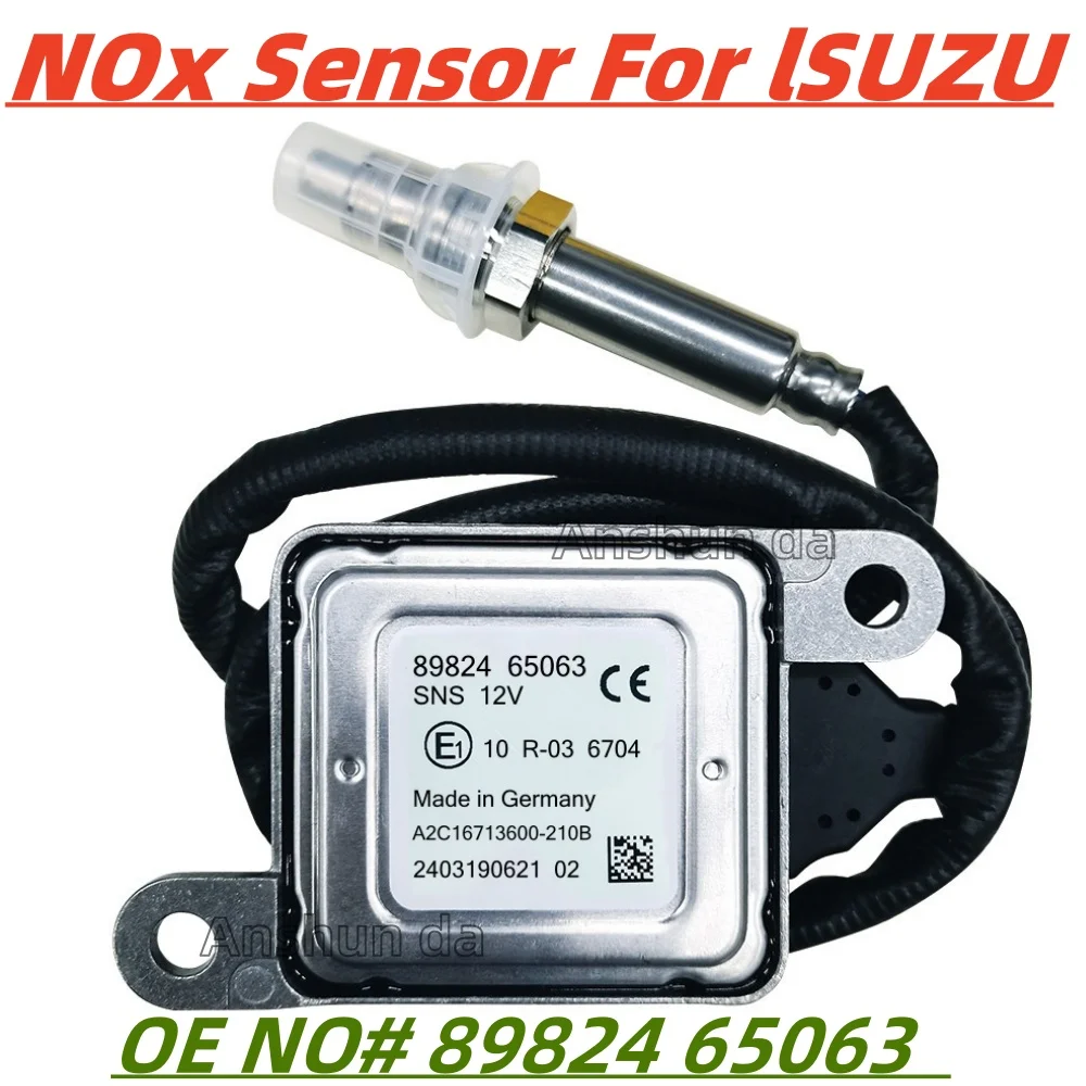 

8982465063 89824 65063 Original New Nitrogen Oxide Sensor Nox Sensor For 12V for ISUZU
