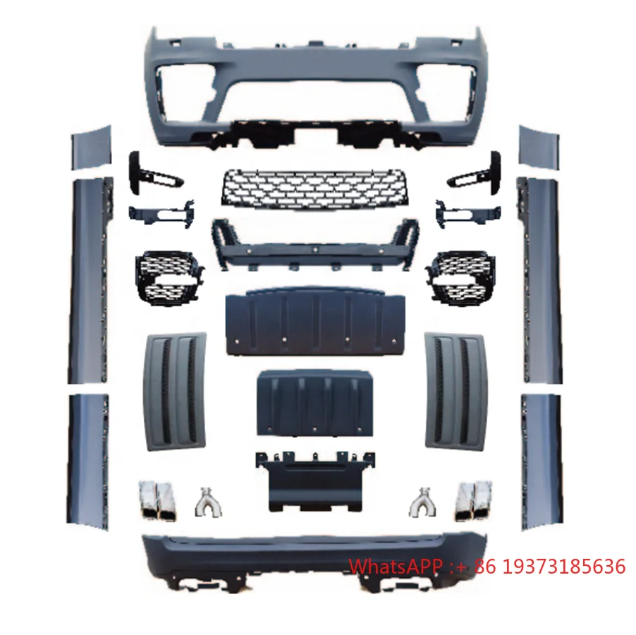 

Хорошая цена 2018-2022 Обновление до Bodykit в стиле SVO с передним и задним бампером, полностью обвес для Range Rover Vogue