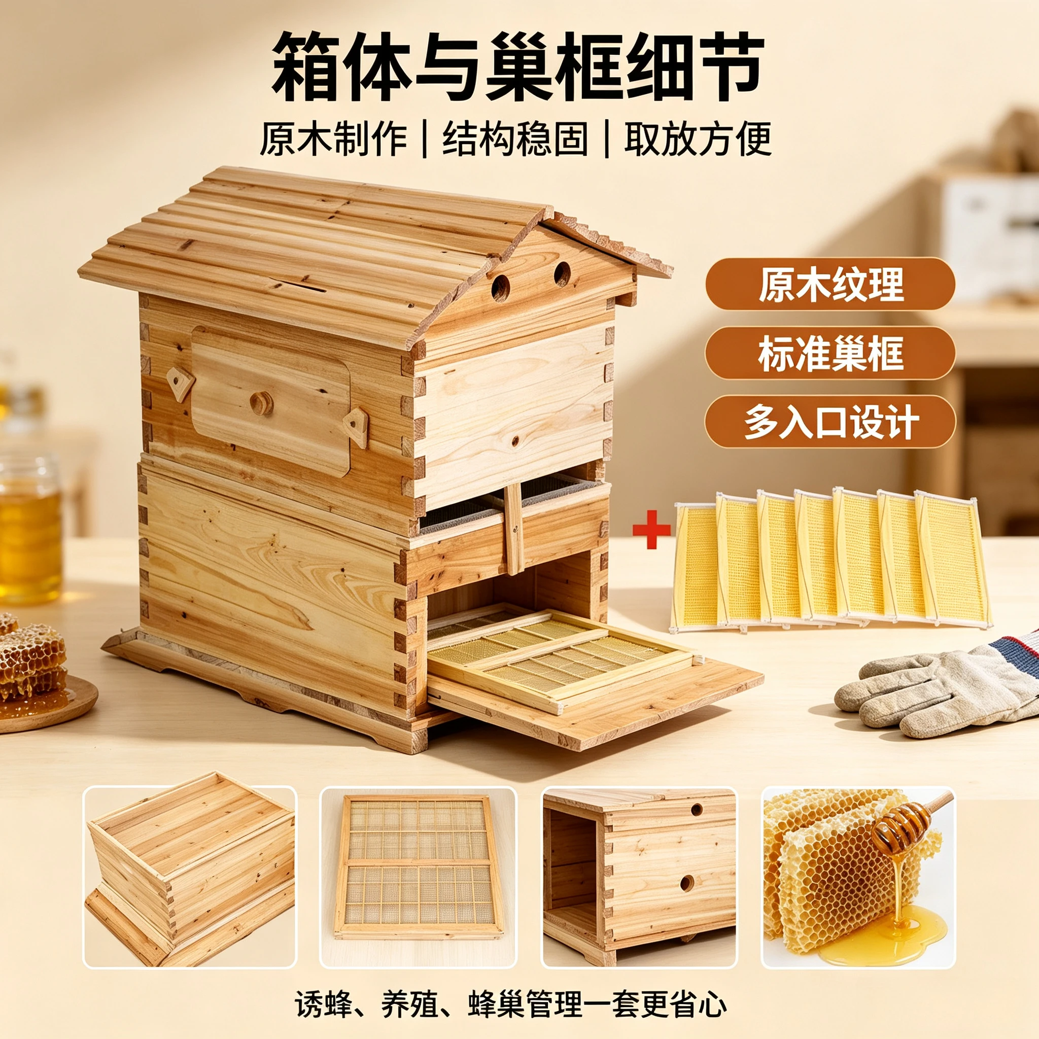 Complete automatic‑harvest beehive kit simplifies honey‑collecting work and helps beekeepers gain satisfying honey yield.