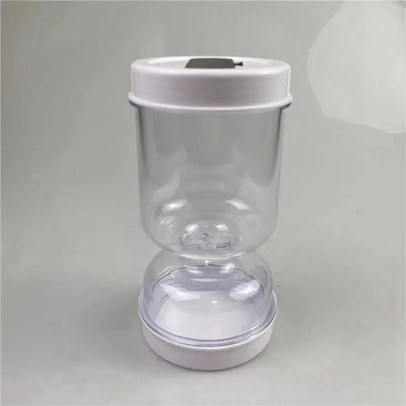 Bocaux de sablier de cornichon et d'olive A59Z-3X-pot de cornichon avec couvercle rabattable de crépine, pot de cornichon pour le stockage hermétique des aliments