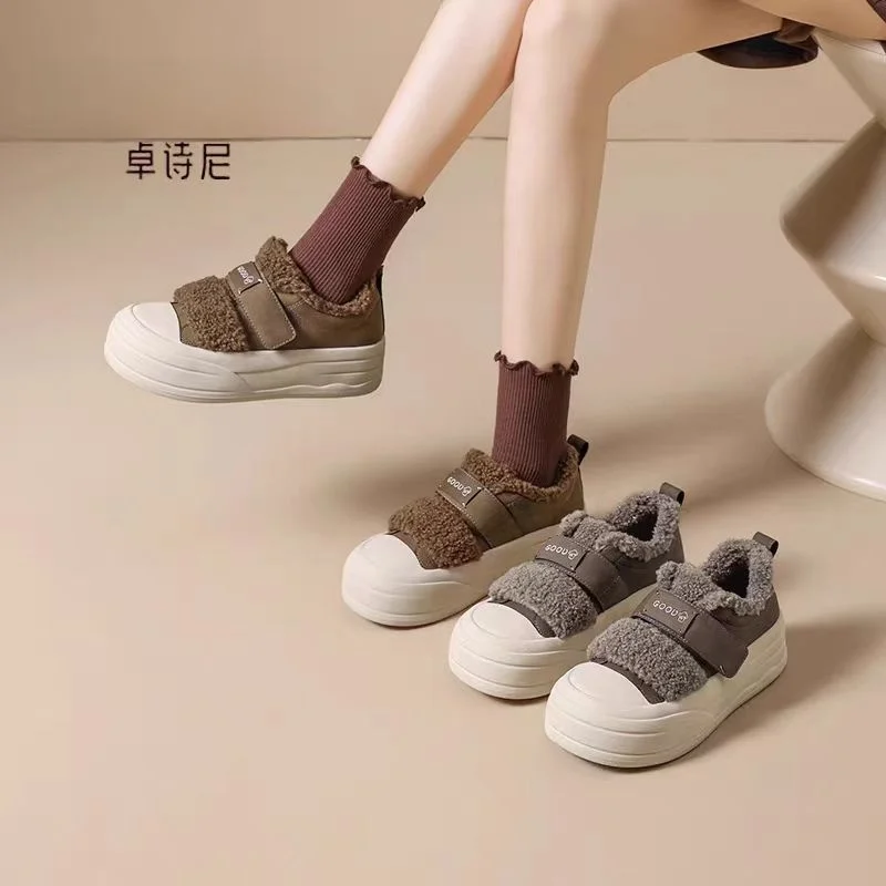 zhuoini-musoom-fly-thi-bot-pantoufles-fourrees-pour-femmes-decontractees-chaudes-pour-l'hiver-a-fermeture-auto-agrippante-basses-style-baskets-tendance