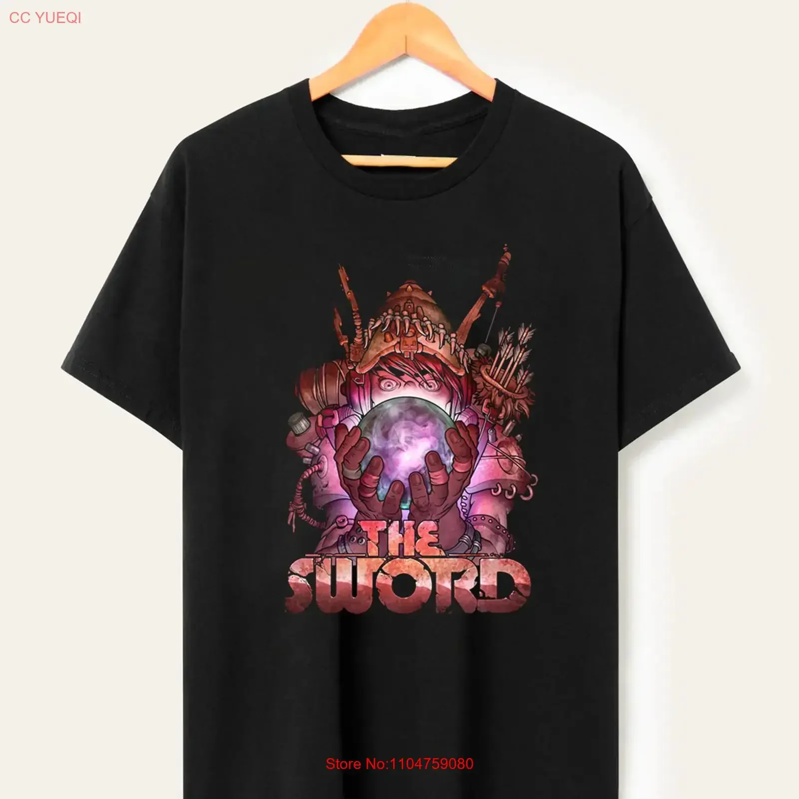 New Rare Lords The Sword Band Cotton Black S 5XL T Shirt XS133 vintage Washed Soft designer clothes streetwear Breathable
