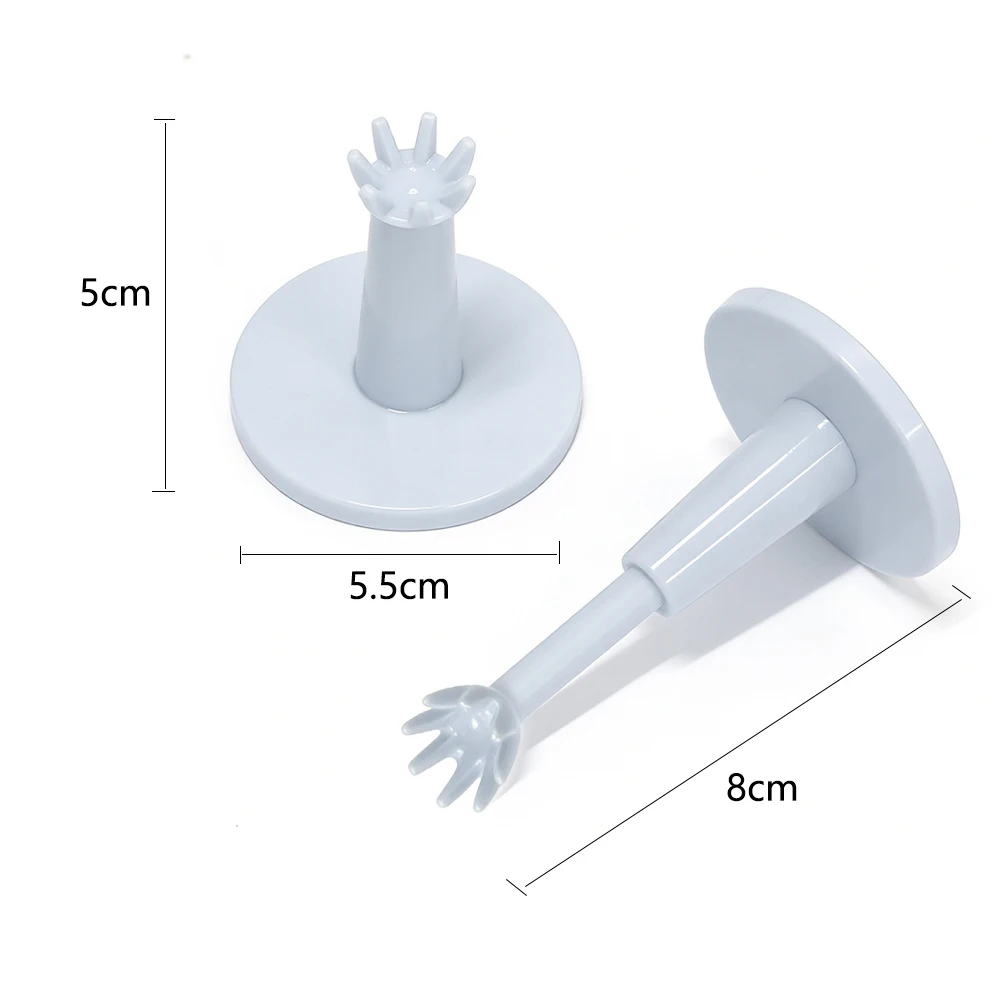 2er-Set verstellbare Golf-Tees mit weichem Golfballhalter, selbststehend, aus Kunststoff, höhenverstellbar, für Golfübungen – Detail 9