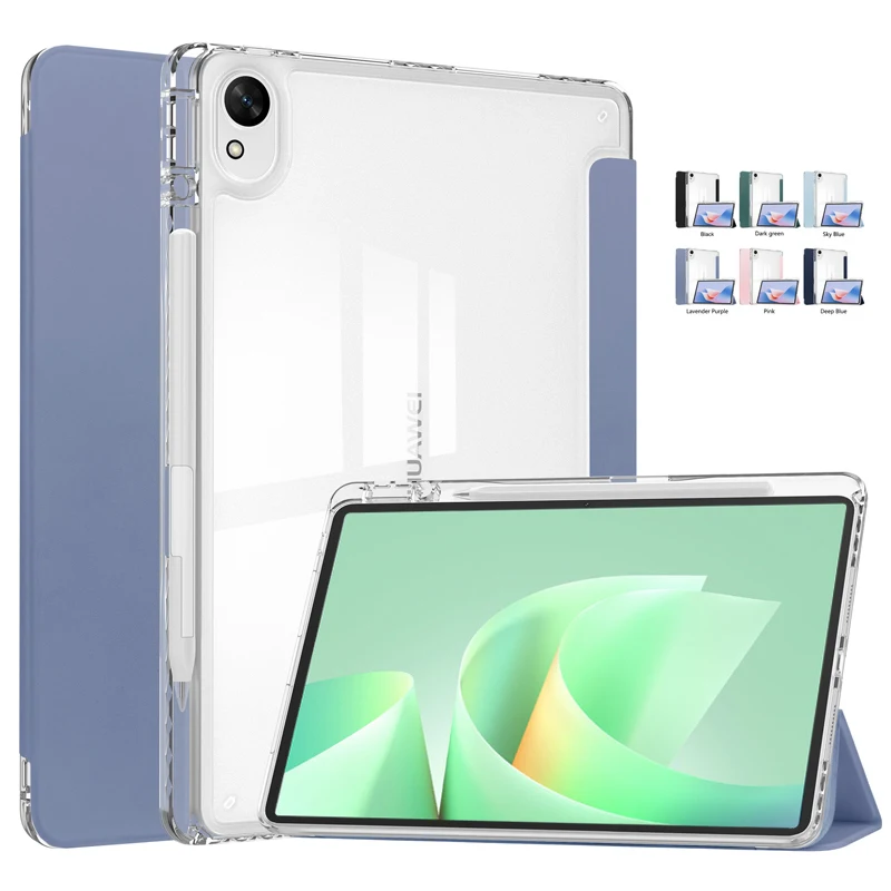 Für Huawei Matepad 11 5s 2026 Hülle mit Stifthalter, Acryl, transparent, hart, mit Standfunktion, für Huawei Matepad 11.5s 2026 Hülle SLG-W09