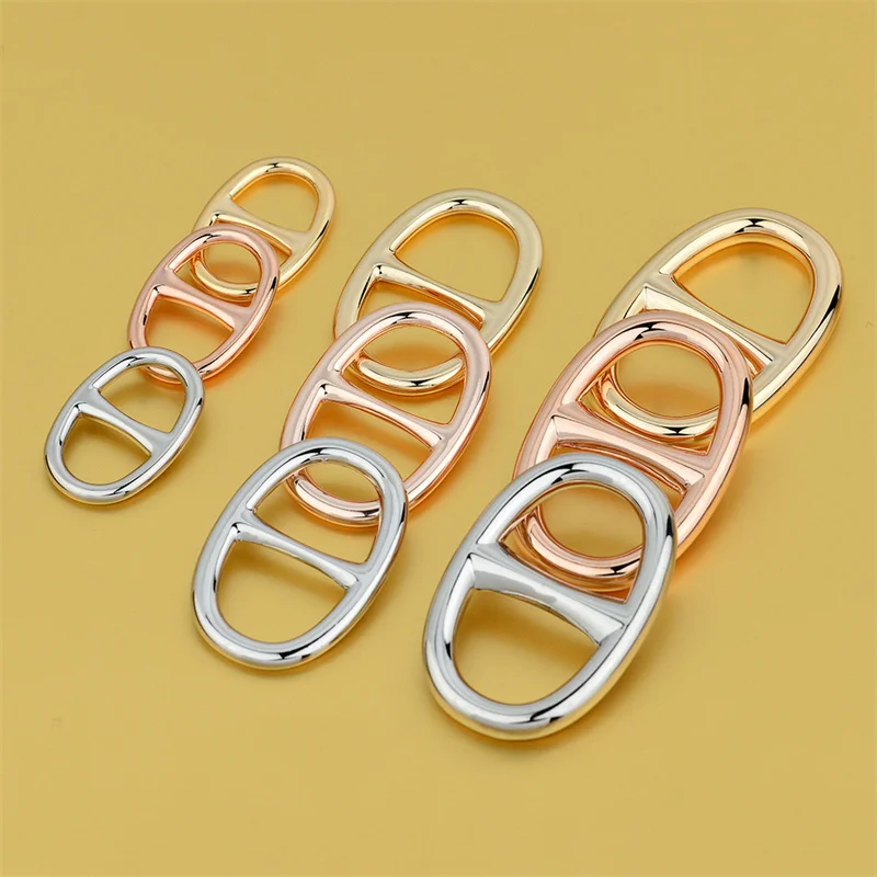 Metal Buckles for Bag Strap Slider Tri Glide Adjuster Clasp Leather Craft Bag Shoulder Strap Belt DIY Accessories