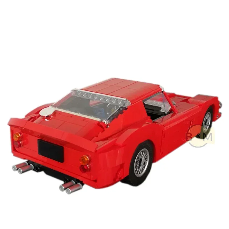 Supercoche rojo clásico dorado, kit de construcción de modelo 2021, bloque de ladrillos autoblocantes, juguete, regalo de Navidad, 250 GTO, 1962