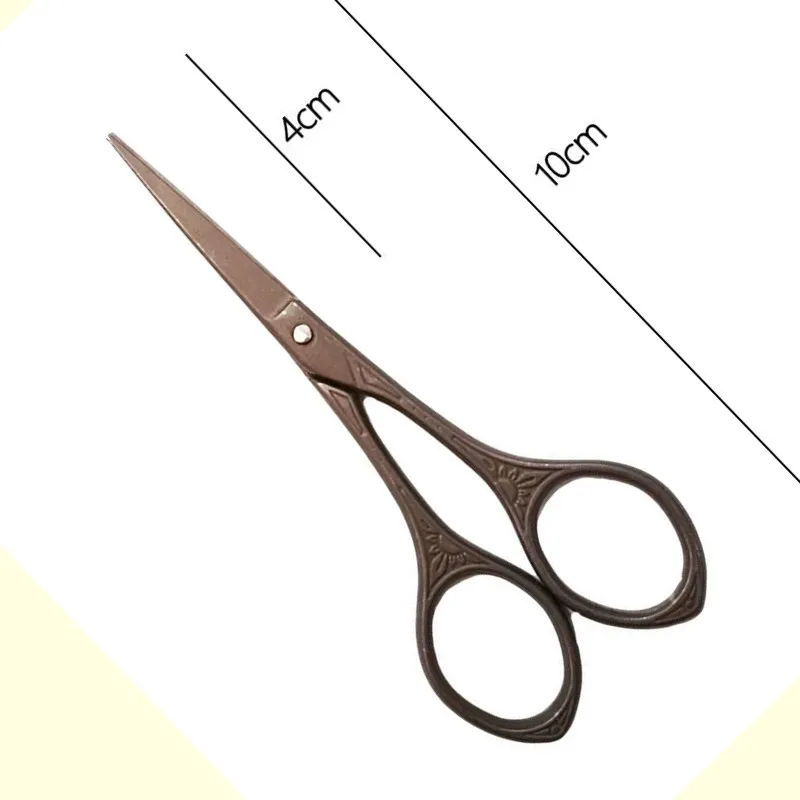 Retro Euro Titanium Steel Mini Scissors Tailor Home Shears Portable Handicrafts Cross Stitch Paper Cutter Tool