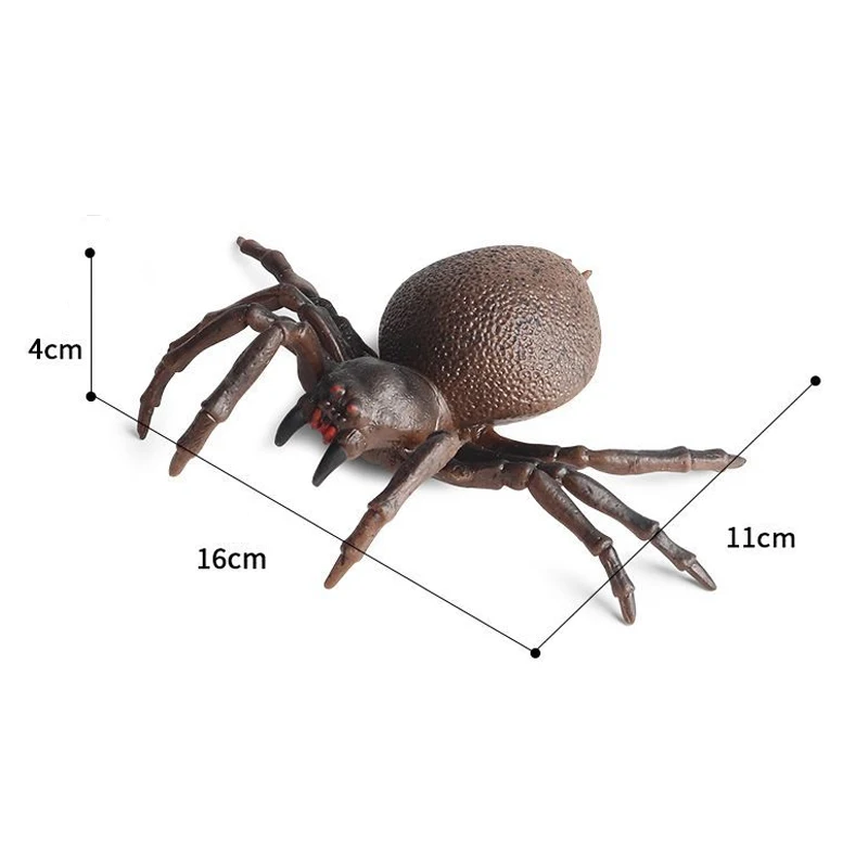 Spider Pinch Toy Squishy Simulated Insect Animal Cognition Model Halloween Mini Prank Stress Reliever Toys Kids Squeeze Toys