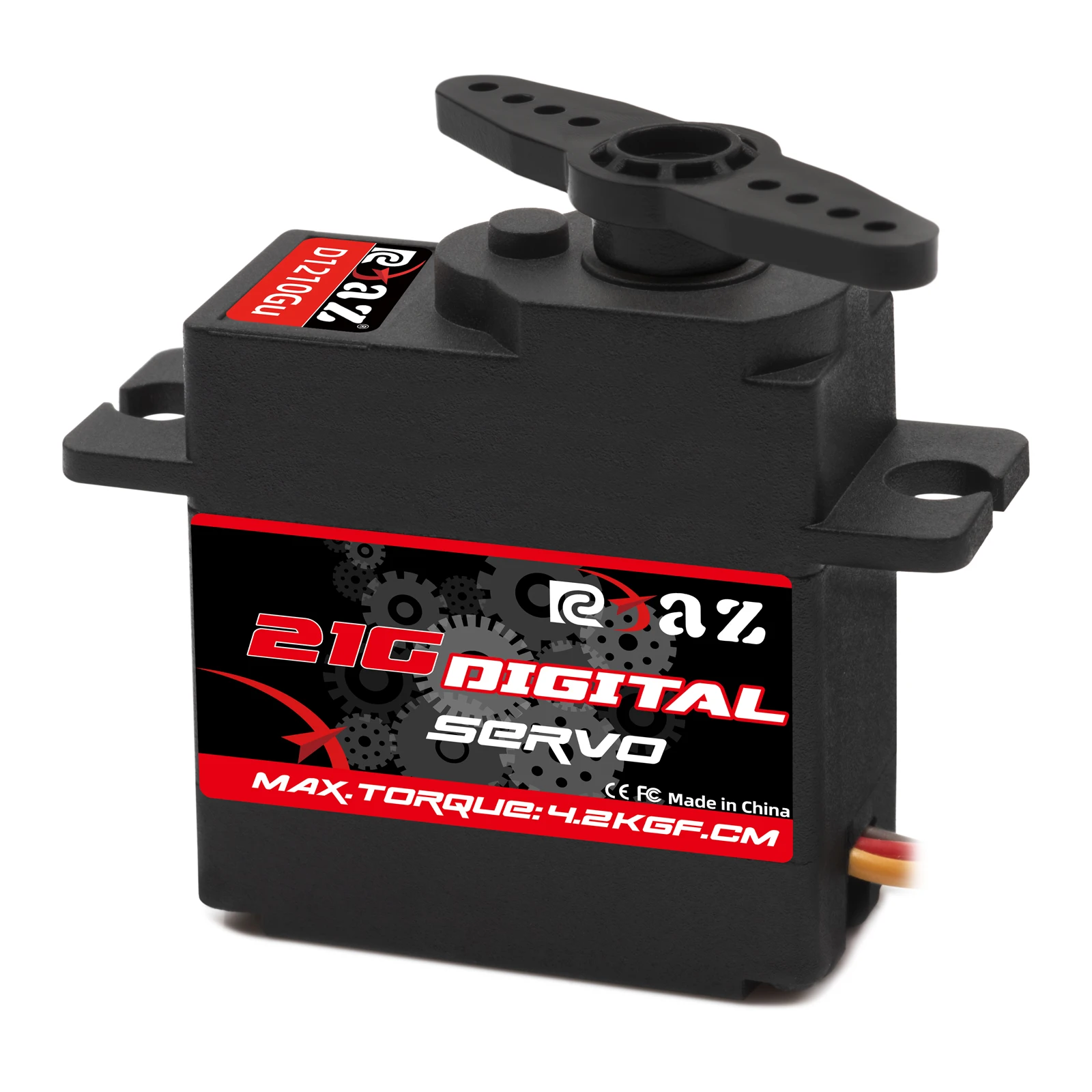 RCXAZ 21g metal gear micro mini servo 180 alto torque, adequado para carros RC, aeronaves Slash RC e robôs