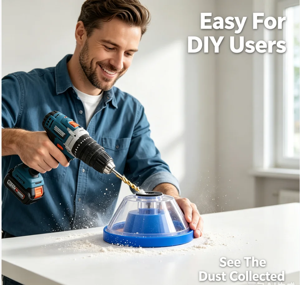 1PC Essential Household Electric Tool Electric Drill Dust Collector Drill Bit Accessories Dust Cover Ash Collection Basin Device