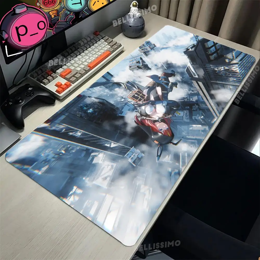 Hot Girl Sexy Snowbreak Containment Zone XXL Large Mouse Pad Computer Laptop Non-slip Office Keyboard Mats Desk Mat Mousepad