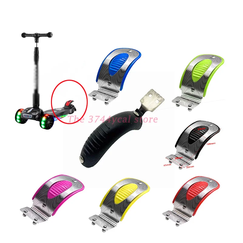 Pastillas de freno para rueda trasera de patinete para niños, accesorios de pastillas de freno para rueda trasera de tres o cuatro ruedas