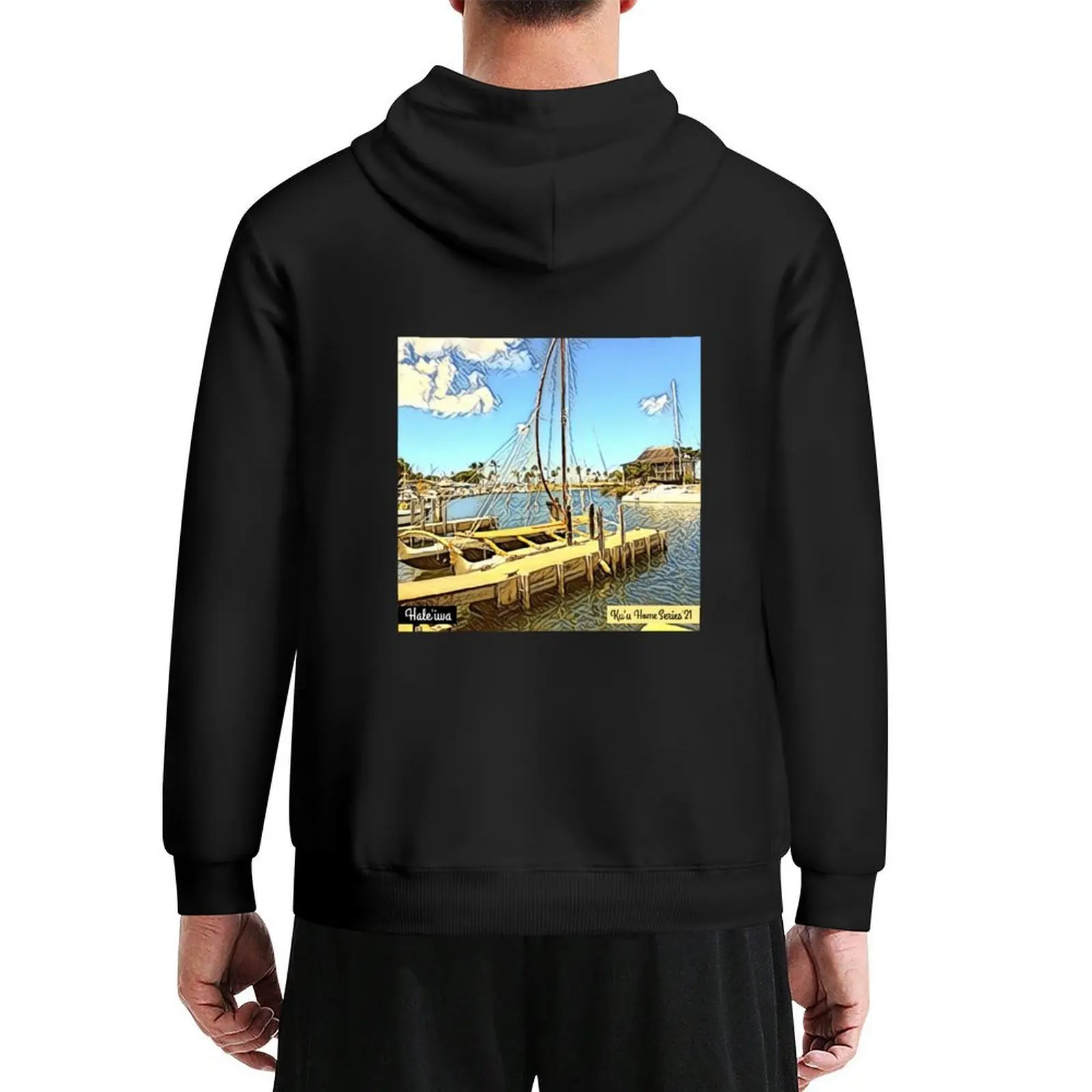 

Ku'u Home Series: Hale'iwa Boat Harbor Hoodie fashion men autumn new products korean clothes autumn men's hoodie sweatshirt