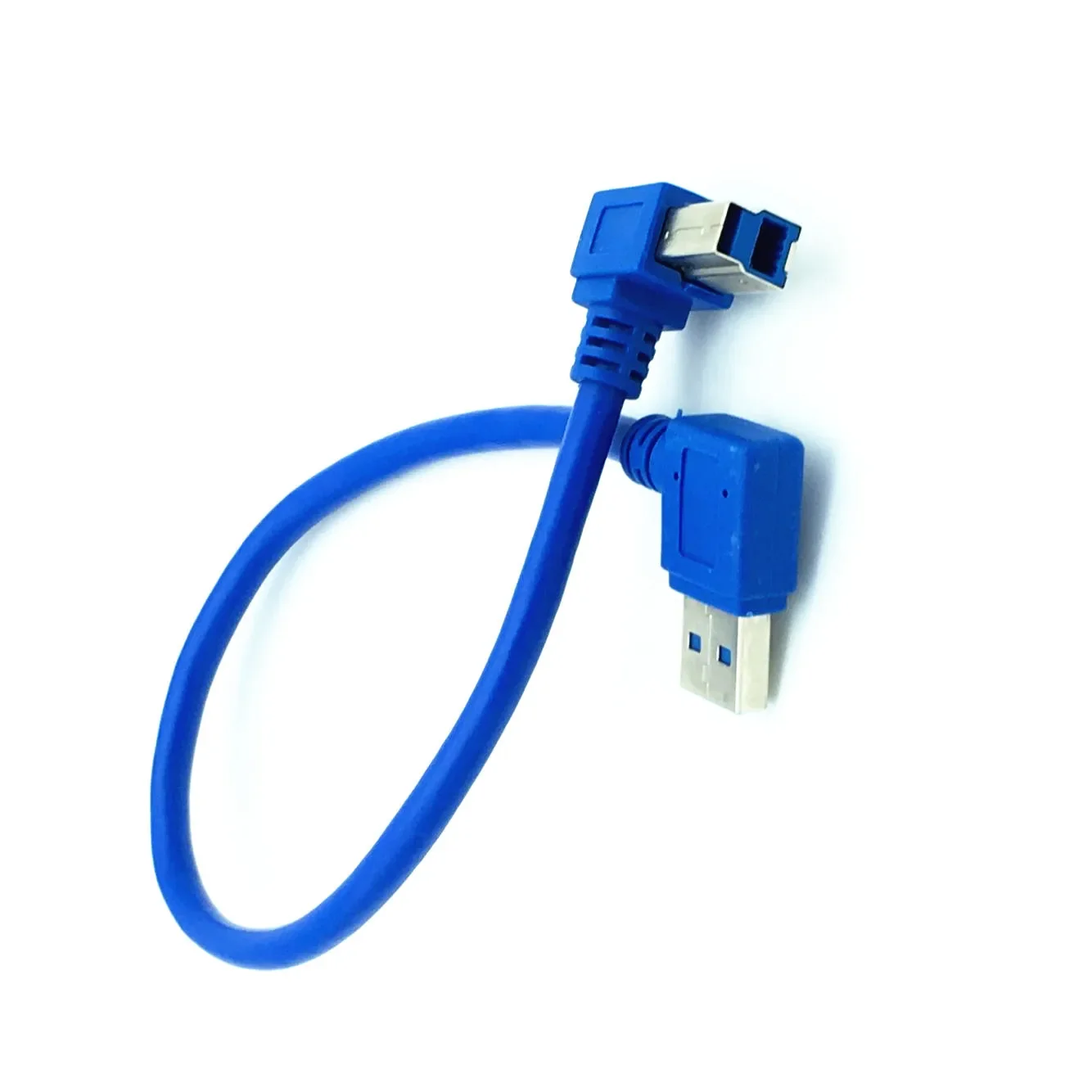 90 Degree Angled USB 3.0 A Male AM to USB 3.0 B Type Male BM USB3.0 Cable For printer scanner HDD