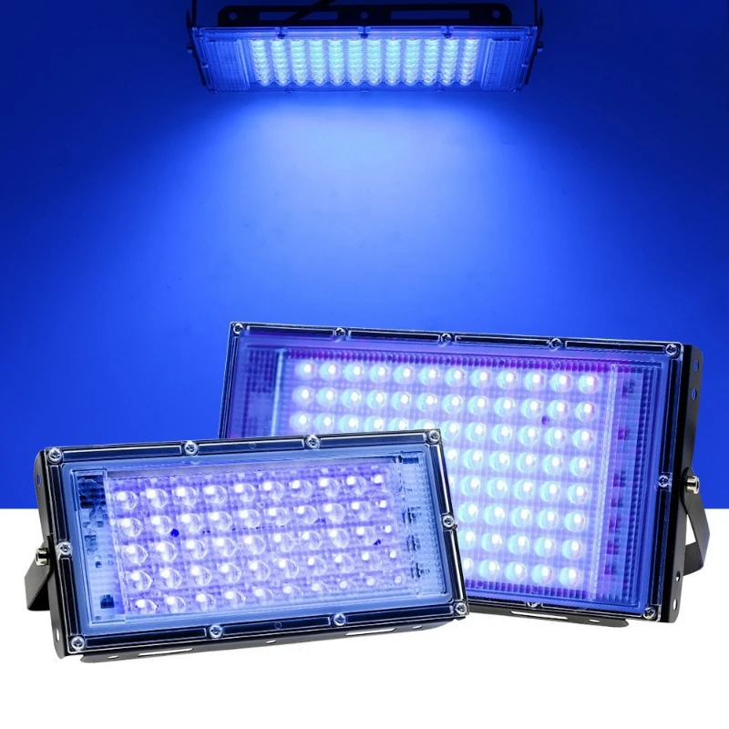 395nm 365nm UV LED Flood Light for Plant Growth Curing Special Effect Black Light