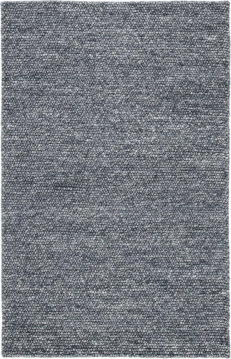 

Natura Collection Accent Rug - 2' X 3', Dark Grey, Handmade Wool, I For High Traffic Areas In Entryway, Living Room, Bedroom
