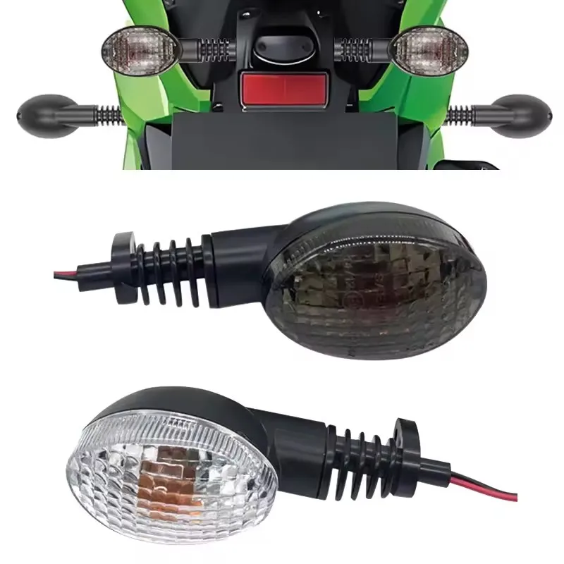 2 قطعة دراجة نارية تحول أضواء الإشارة لكاواساكي نينجا 250R 2008-2012 KLX250S KLX250SF VN650 EX250 KLX250/300 D-TRACKER