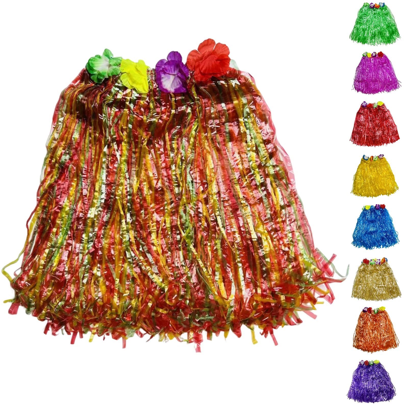 

Детский карнавальный бал, танцевальный костюм, комплект с юбкой из травы, детская юбка с травой, гавайская юбка с травой, юбка Hula Decor