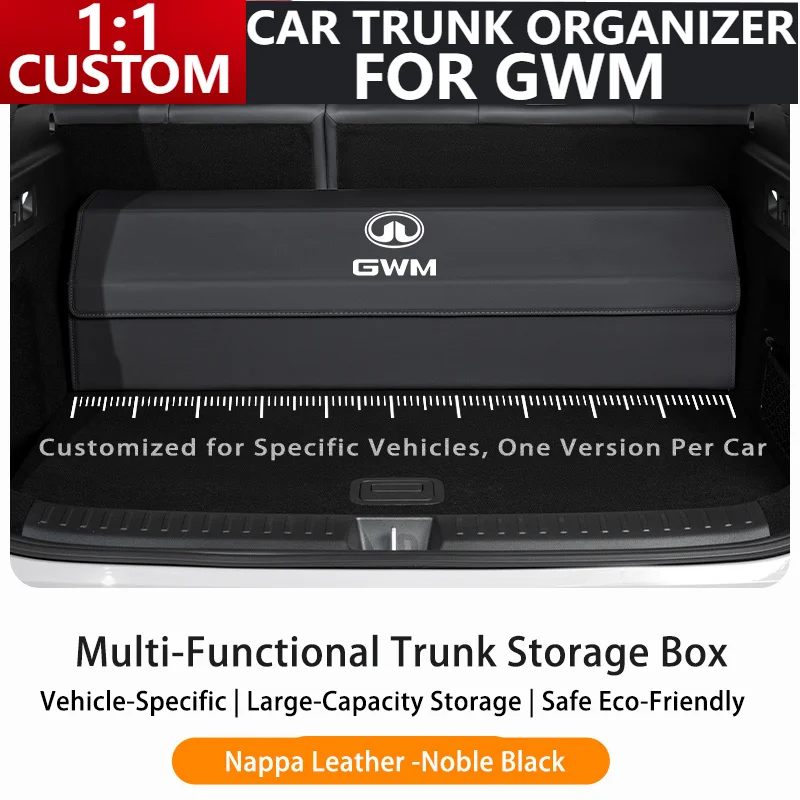 

Для GMW изготовленный на заказ органайзер для багажника автомобиля, кожаный большой вместительный автомобильный многофункциональный складной мешок для хранения