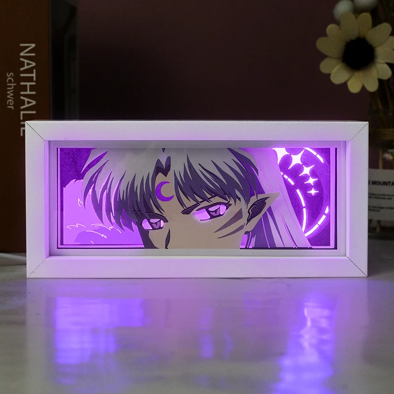 

Anime Light Box 3D Shadow Lamp Paper Carving Light Usb Led Night Light Eye Face Lamp Room Decoration Brithday Gift Toys Boys