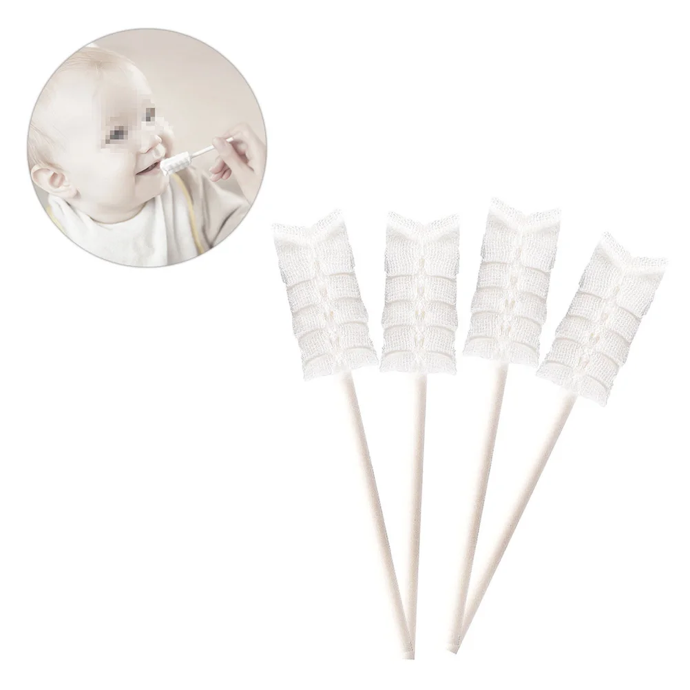 

30Pcs Baby Tongue Cleaner Toothbrush Gauze Oral Breath Kids Safe Durable Effective Tongue Scraper