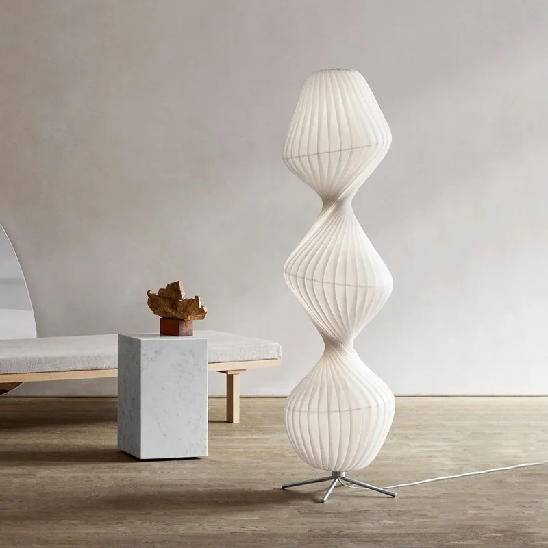 Japanese Style Floor Lamp Atmosphere Modern Simplicity Living Room Bedroom Gourd Designer Decoration Vertical Lighting Fixture