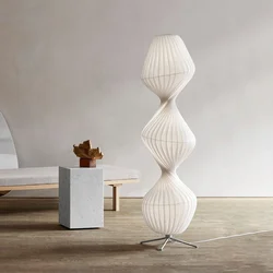 Japanese Style Floor Lamp Atmosphere Modern Simplicity Living Room Bedroom Gourd Designer Decoration Vertical Lighting Fixture