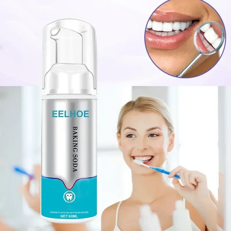 

Toothpaste Mousse Teeth Cleaning Whitening Toothpaste Yellow Teeth Removing Tooth Stains Oral Cleaning Hygiene New 60ml