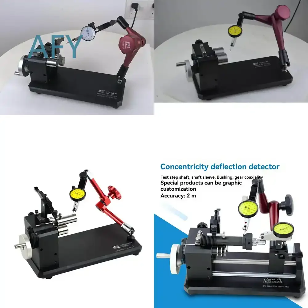 High Precision Concentricity Tester for Axle Gear Runout Alignment Measuring Instrument Eccentricity Check Tool with Dial