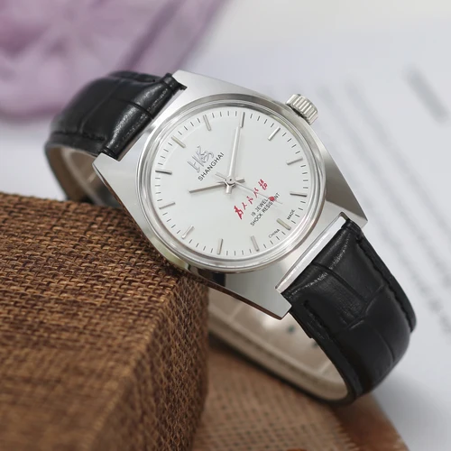Imagen 2 del producto Reloj Shanghai de 36mm para hombre, Retro, 7120, movimiento mecánico Manual, relojes de pulsera mecánicos minimalistas de negocios, envío directo